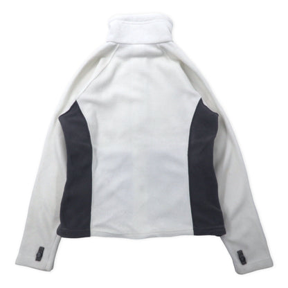THE NORTH FACE フルジップ フリースジャケット S ホワイト ポリエステル ワンポイントロゴ刺繍 TKA200