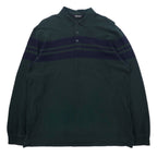 日本然リトテ-古着オンライン-Eddie Bauer 長袖 ポロシャツ L カーキ コットン 鹿の子-Eddie Bauer Long Sleeve Polo Shirt L Khaki Cotton Pique