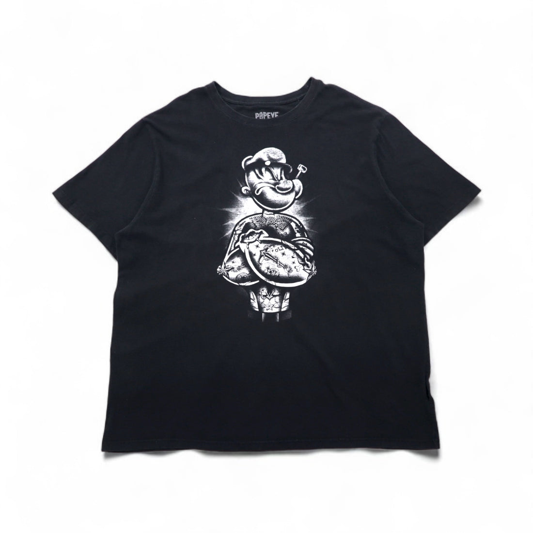 POPEYE ポパイ ビッグサイズ Tシャツ 2XL ブラック キャラクター コットン ホンジュラス製
