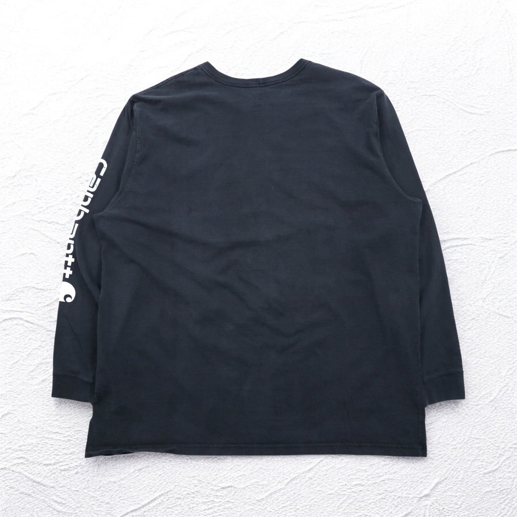 carhartt ロングスリーブ Tシャツ ロンT 3XL ORIGINAL FIT ブラック コットン ビッグサイズ