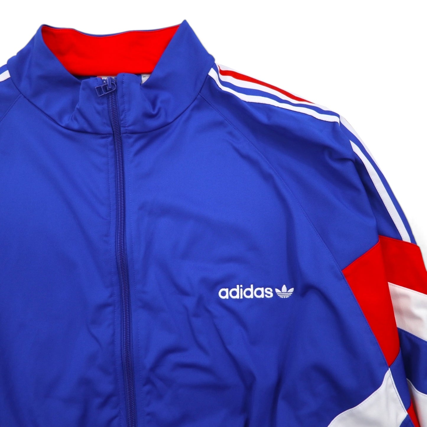 adidas Originals Aloxe Track Top, Size 4XL, Blue, CE4828, Reissue of the France National Team Tricolor Trefoil