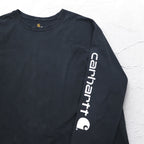 carhartt ロングスリーブ Tシャツ ロンT 3XL ORIGINAL FIT ブラック コットン ビッグサイズ