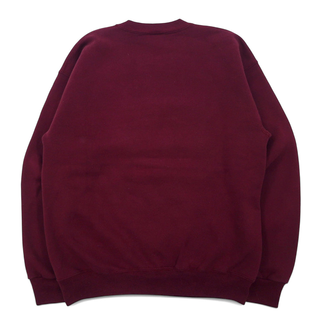 JAN SPORT USA Made 90s College Print Sweatshirt L Bordeaux Cotton HESSTON COLLEGE