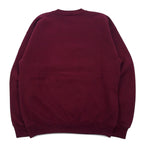 JAN SPORT USA Made 90s College Print Sweatshirt L Bordeaux Cotton HESSTON COLLEGE