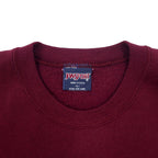 JAN SPORT USA Made 90s College Print Sweatshirt L Bordeaux Cotton HESSTON COLLEGE