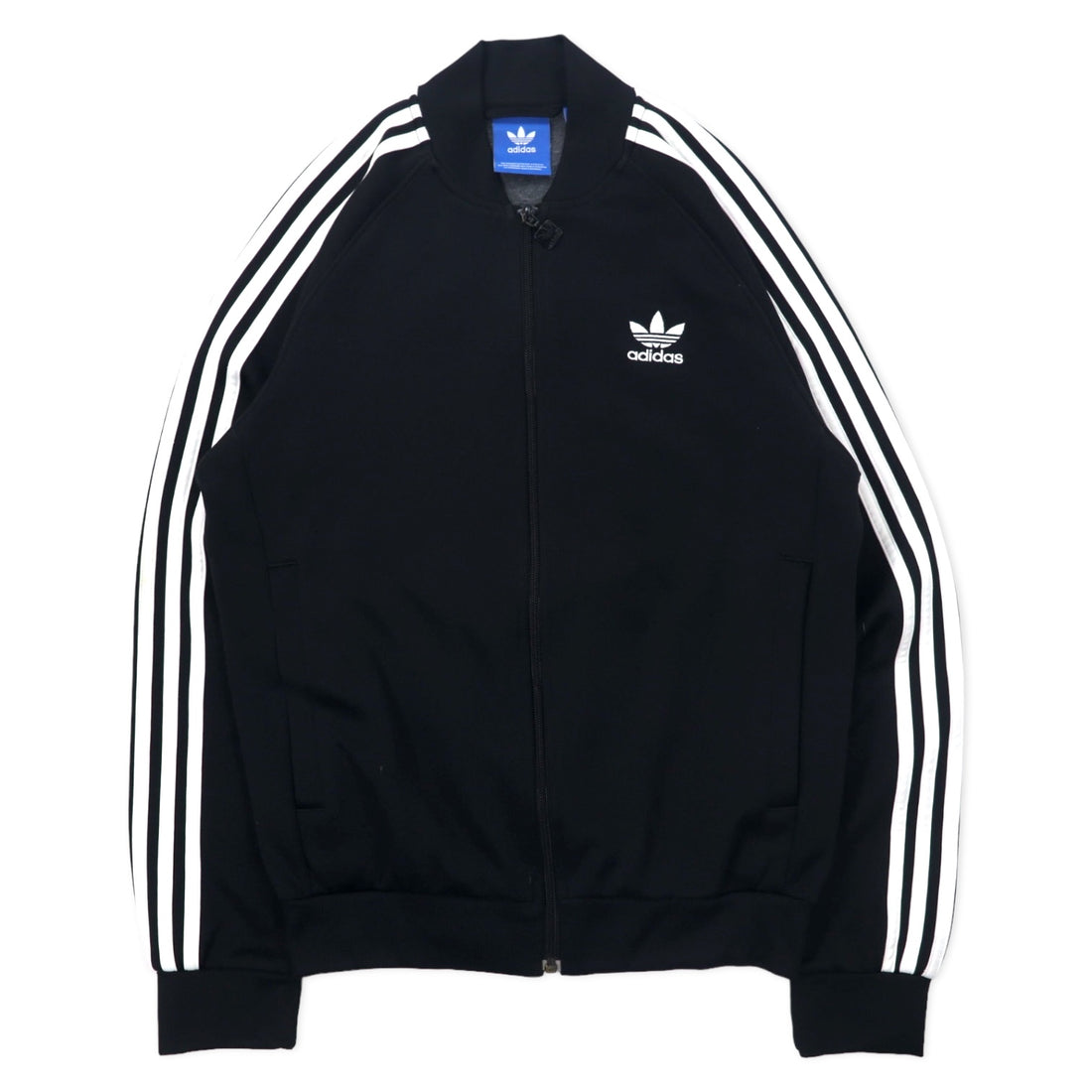 日本然リトテ-古着オンライン-adidas originals ATP型 スーパースター トラックジャケット ジャージ M ブラック ポリエステル 3ストライプス トレフォイルロゴ SST TT BK5921-adidas originals ATP Superstar Track Jacket Jersey M Black Polyester 3 Striped Strefoil Logo SST TT BK5921