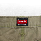 Wrangler WORKWEAR リップストップ カーゴパンツ XL カーキ コットン 10WMWR1BR