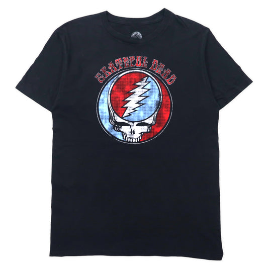 日本然リトテ-古着オンライン-GRATEFUL DEAD グレイトフル・デッド バンドTシャツ M ブラック コットン スカル RIPPLE JUNCTION メキシコ製-GRATEFUL DEAD Grateful Dead Band T-Shirt M Black Cotton Skull Ripple Junction Mexico Made