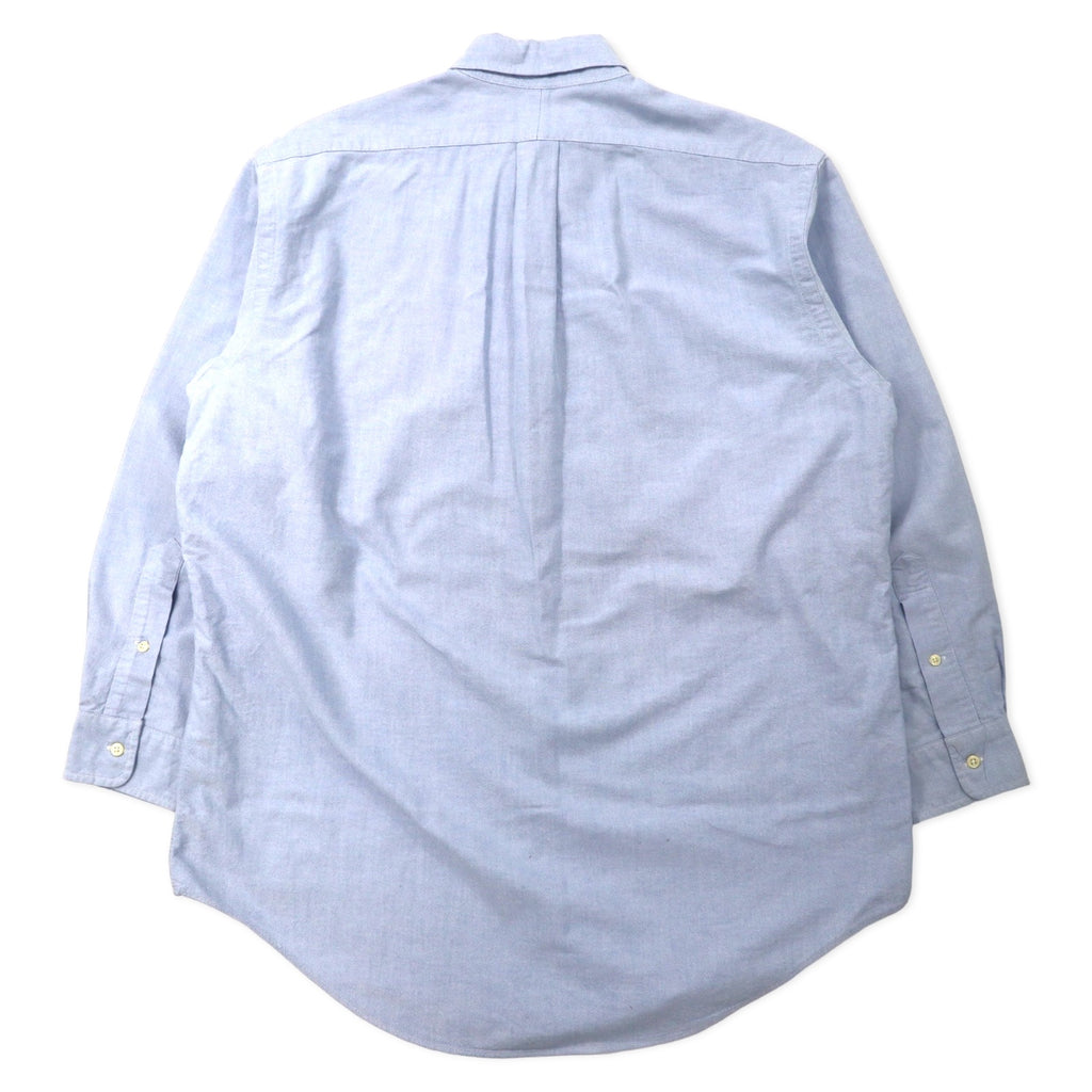 Ralph Lauren Oxford Button Down Shirt 15 1/2-32 Blue Cotton Small Pony Embroidery YARMOUTH