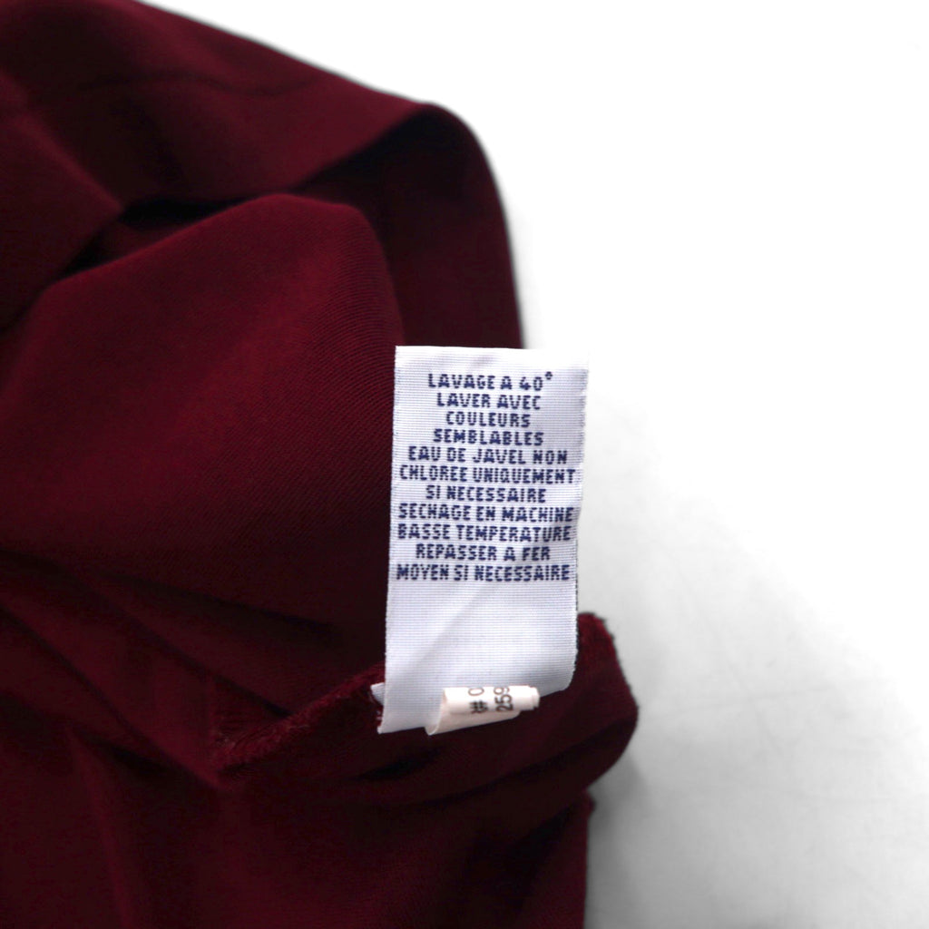 POLO RALPH LAUREN polo shirt, size L, burgundy cotton with small pony embroidery