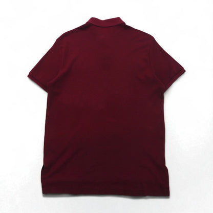 POLO RALPH LAUREN ポロシャツ L ボルドー コットン スモールポニー刺繍