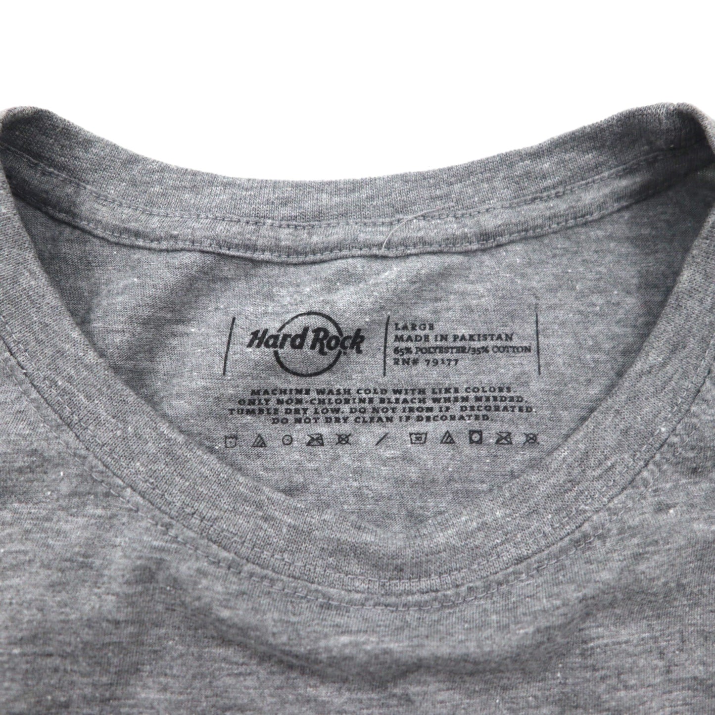 Hard Rock CAFE レコード プリント Tシャツ L グレー コットン UNITED WE ROCK