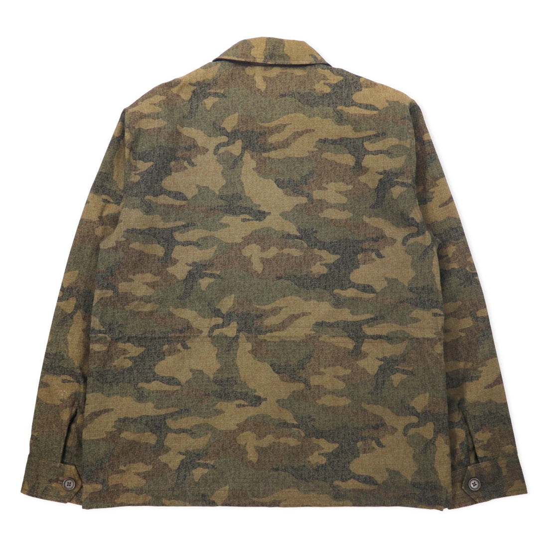 stussy M-65 Field Jacket M Khaki Camouflage Cotton Drawcord