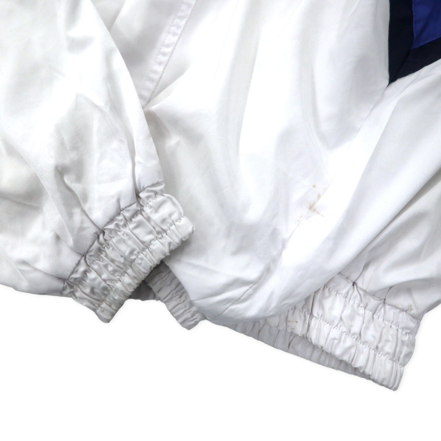 ellesse 90年代 ナイロンジャケット トラックジャケット L ホワイト ポリエステル ロゴ刺繍 日本製