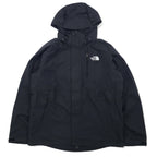 日本然リトテ-古着オンライン-THE NORTH FACE マウンテンパーカー M ブラック ナイロン HYVENT 撥水 透湿 ジップインジップ搭載 US規格-THE NORTH FACE Mountain Hoodie M Black Nylon HYVENT Water Repellent Moisture Breathable Zip-in-Zip US Standard