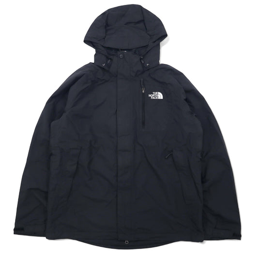 THE NORTH FACE マウンテンパーカー M ブラック ナイロン HYVENT 撥水 透湿 ジップインジップ搭載 US規格