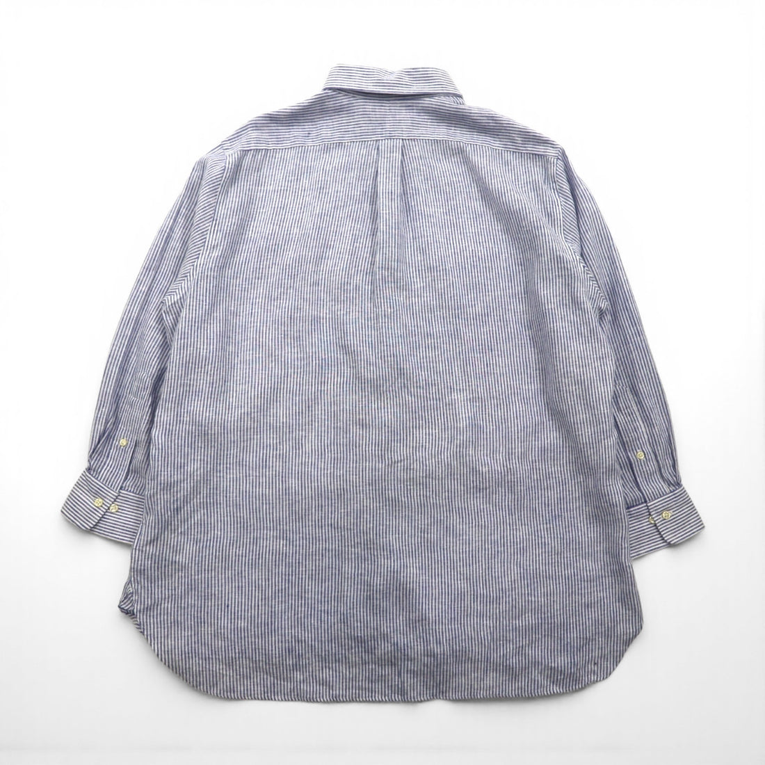 Polo Ralph Lauren Button-Down Linen Shirt, XL, Blue, Linen Stripe, Classic Fit, Easy Care, Oversized
