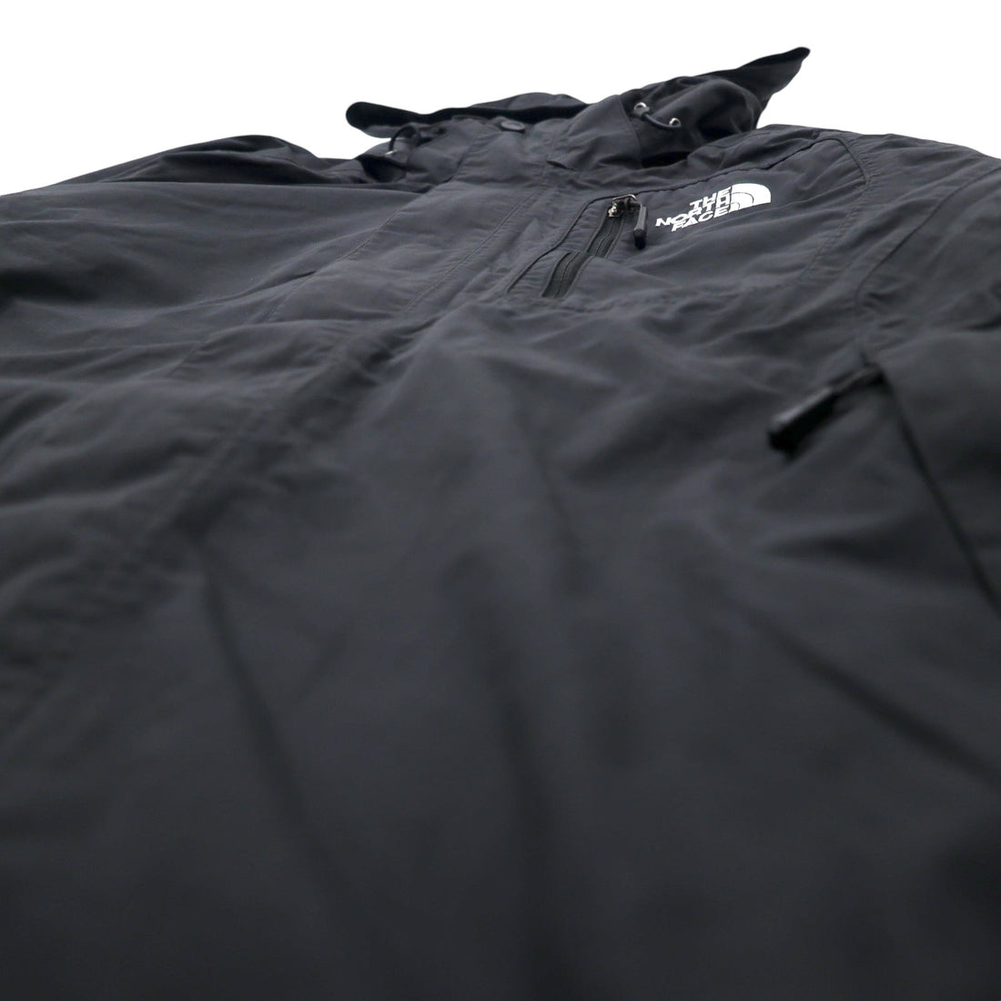 THE NORTH FACE Mountain Parka M Black Nylon HYVENT Water repellent Breathable Zip-in-zip US standard