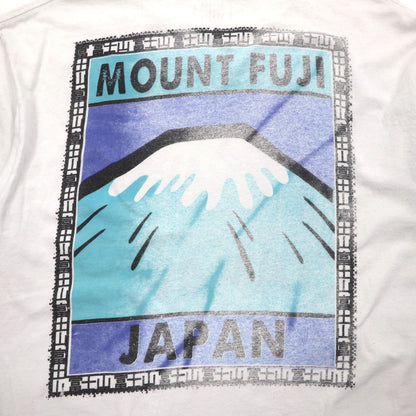 Vintage Remake T-shirt RETURN TO SENDER Double-sided Print L White MOUNT FUJI JAPAN Mount Fuji