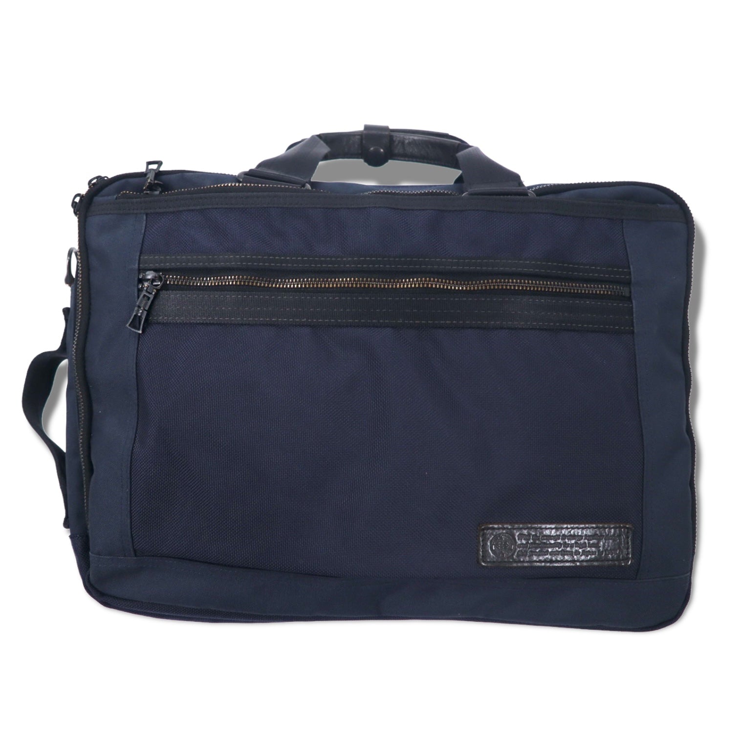 日本然リトテ-古着オンライン-master-piece MSPC 2WAY ブリーフケース ビジネスバッグ リュック ネイビー ポリエステル 02305 日本製-master-piece MSPC 2WAY Briefcase Business Bag Backpack Navy Polyester 02305 Japan Made
