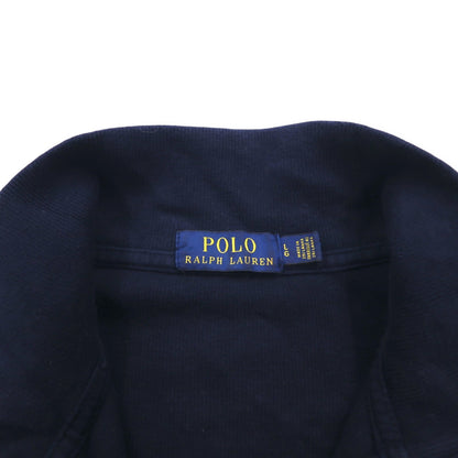 POLO RALPH LAUREN ハーフジップ スウェット L ネイビー コットン スモールポニー刺繍