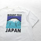 Vintage リメイク Tシャツ RETURN TO SENDER 両面プリント L ホワイト MOUNT FUJI JAPAN 富士山