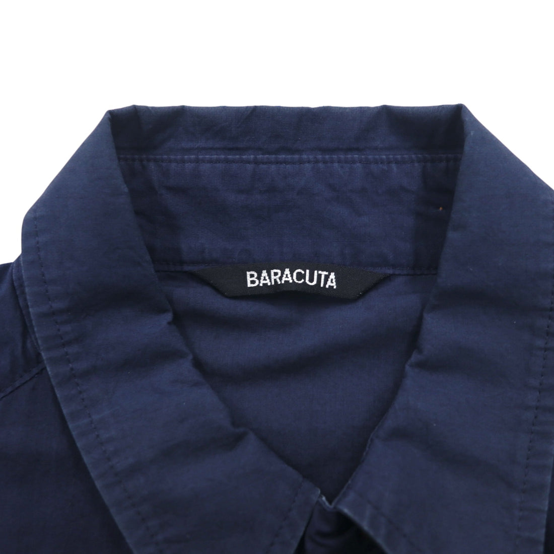 BARACUTA G9 Harrington Jacket, Detachable Hood, Swing Top, Medium, Navy