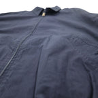 BARACUTA G9 Harrington Jacket, Detachable Hood, Swing Top, Medium, Navy