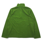 Eddie Bauer Half-Zip Fleece Jacket L Green Polyester POLARTEC One Point Logo Embroidery