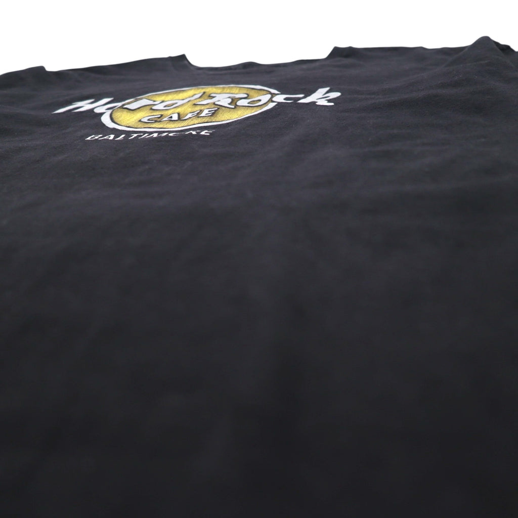 Hard Rock CAFE ロゴプリント Tシャツ L ブラック コットン BALTIMORE メキシコ製