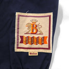 BARACUTA G9 Harrington Jacket, Detachable Hood, Swing Top, Medium, Navy