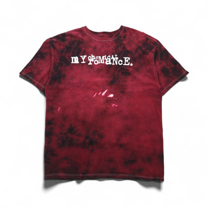 My Chemical Romance Rock Band T-Shirt, XL, Bordeaux Tie-Dye Cotton