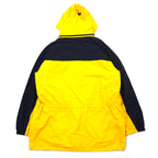 Eddie Bauer EBTEK 90年代 ゴアテックス セーリングジャケット マウンテンパーカー XXL イエロー ナイロン ドローコード フード着脱式