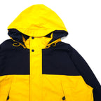 Eddie Bauer EBTEK 90年代 ゴアテックス セーリングジャケット マウンテンパーカー XXL イエロー ナイロン ドローコード フード着脱式