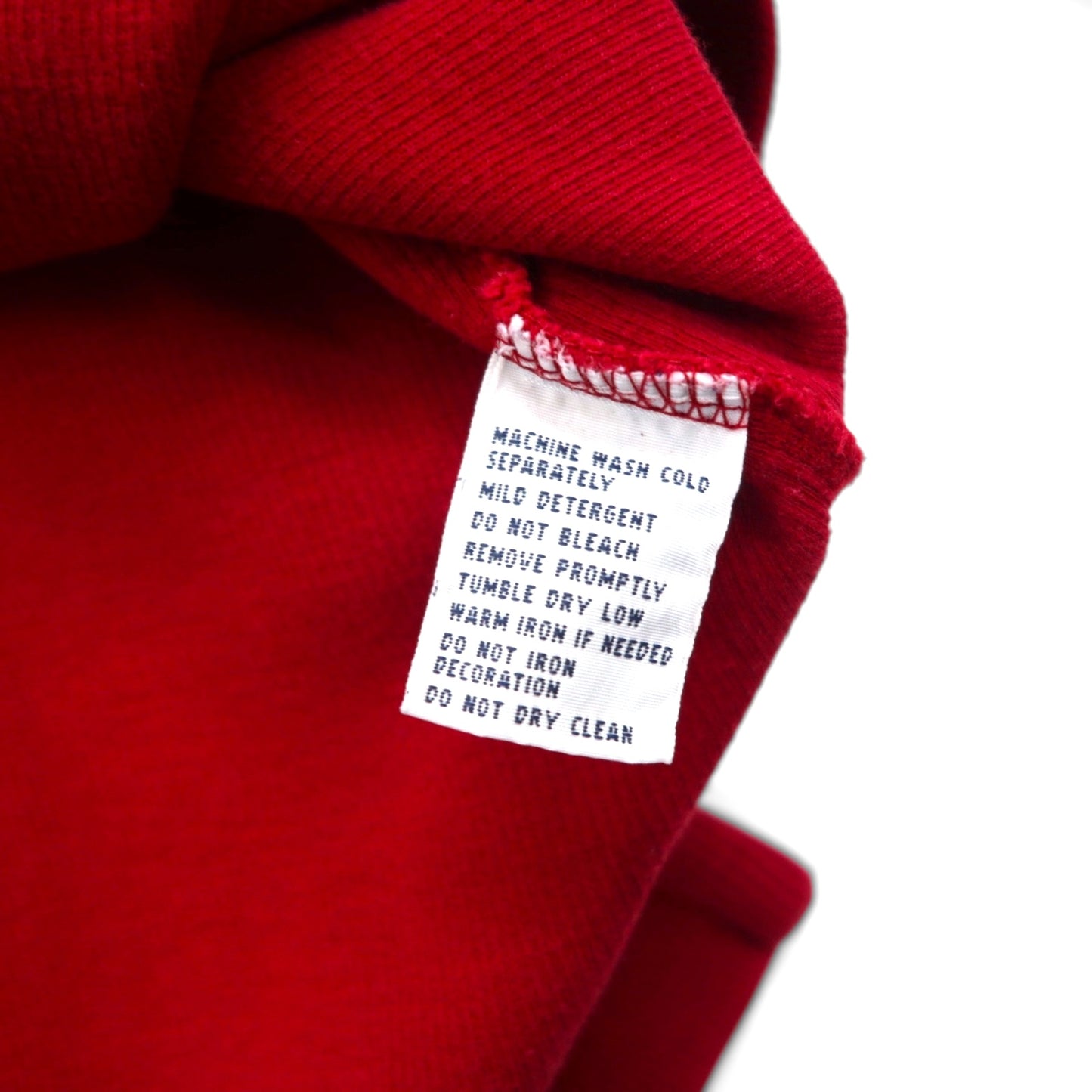 Polo Ralph Lauren 90年代 ハーフジップ スウェット トレーナー 2XL レッド スモールポニー刺繡 ビッグサイズ