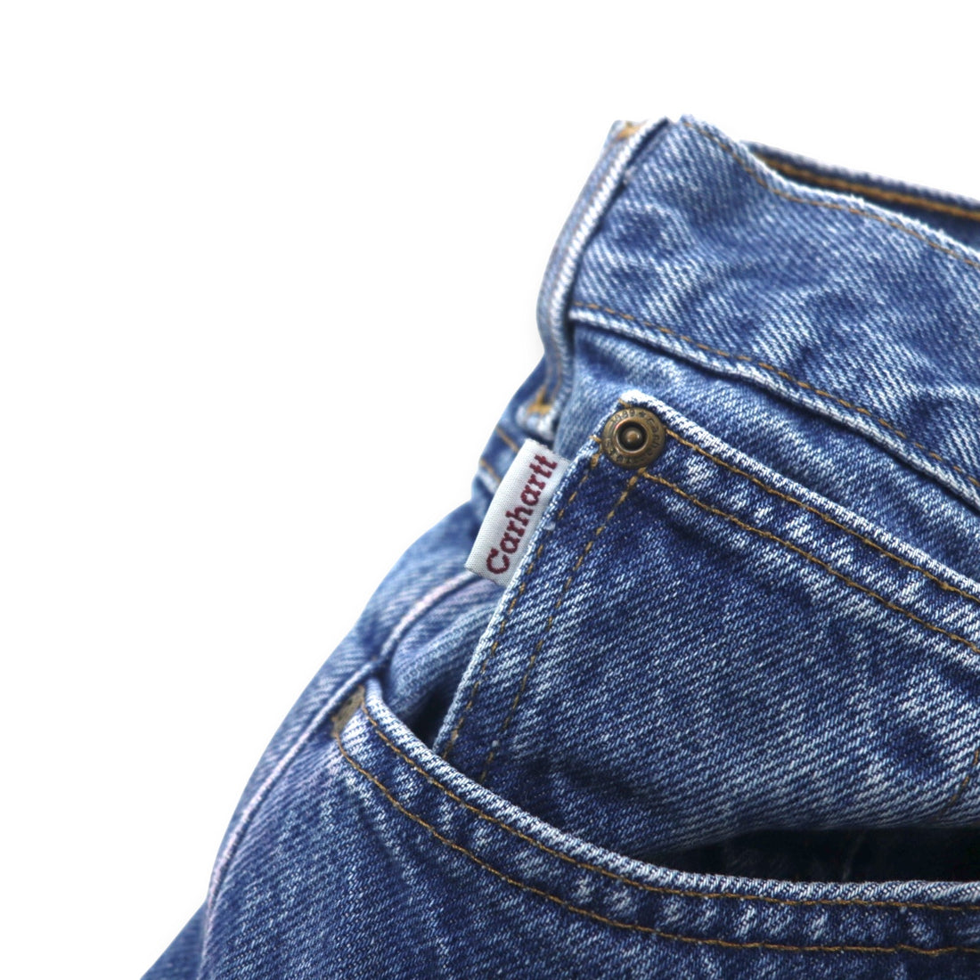 Carhartt Denim Pants Traditional Fit L Indigo Blue Cotton B180 DST Made in Mexico