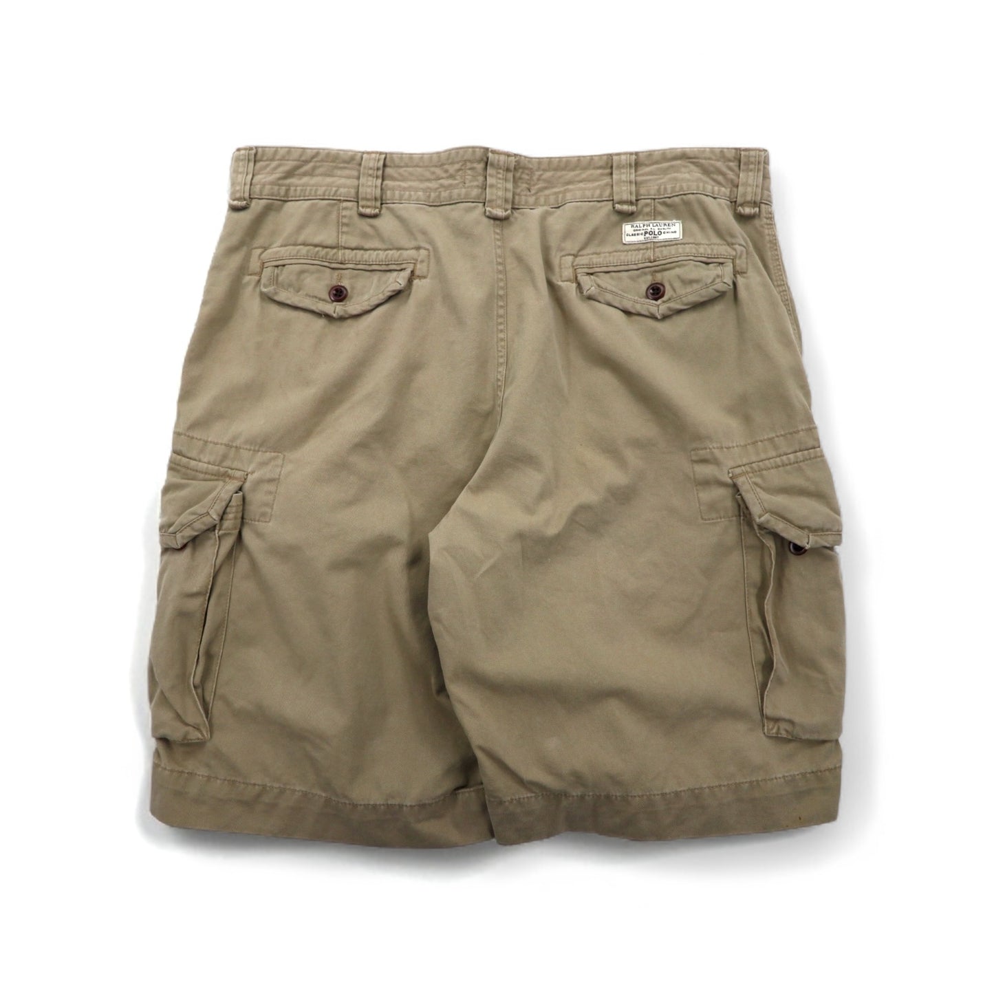 Polo by Ralph Lauren 90年代 ポロチノ バギー ショート カーゴパンツ ハーフパンツ XL ベージュ コットン 膝下丈