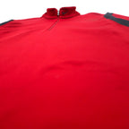 NIKE GOLF Half Zip Track Jacket Jersey L Red 1/4 Zip Therma-Fit Pullover Fleece Jacket 381259-651