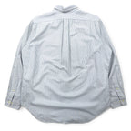 Ralph Lauren 90s Classic Fit Oxford Button Down Shirt XL Blue White Stripes Small Pony Embroidery