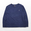POLO RALPH LAUREN Long Sleeve T-shirt Long TL Navy Cotton Small Pony Embroidery