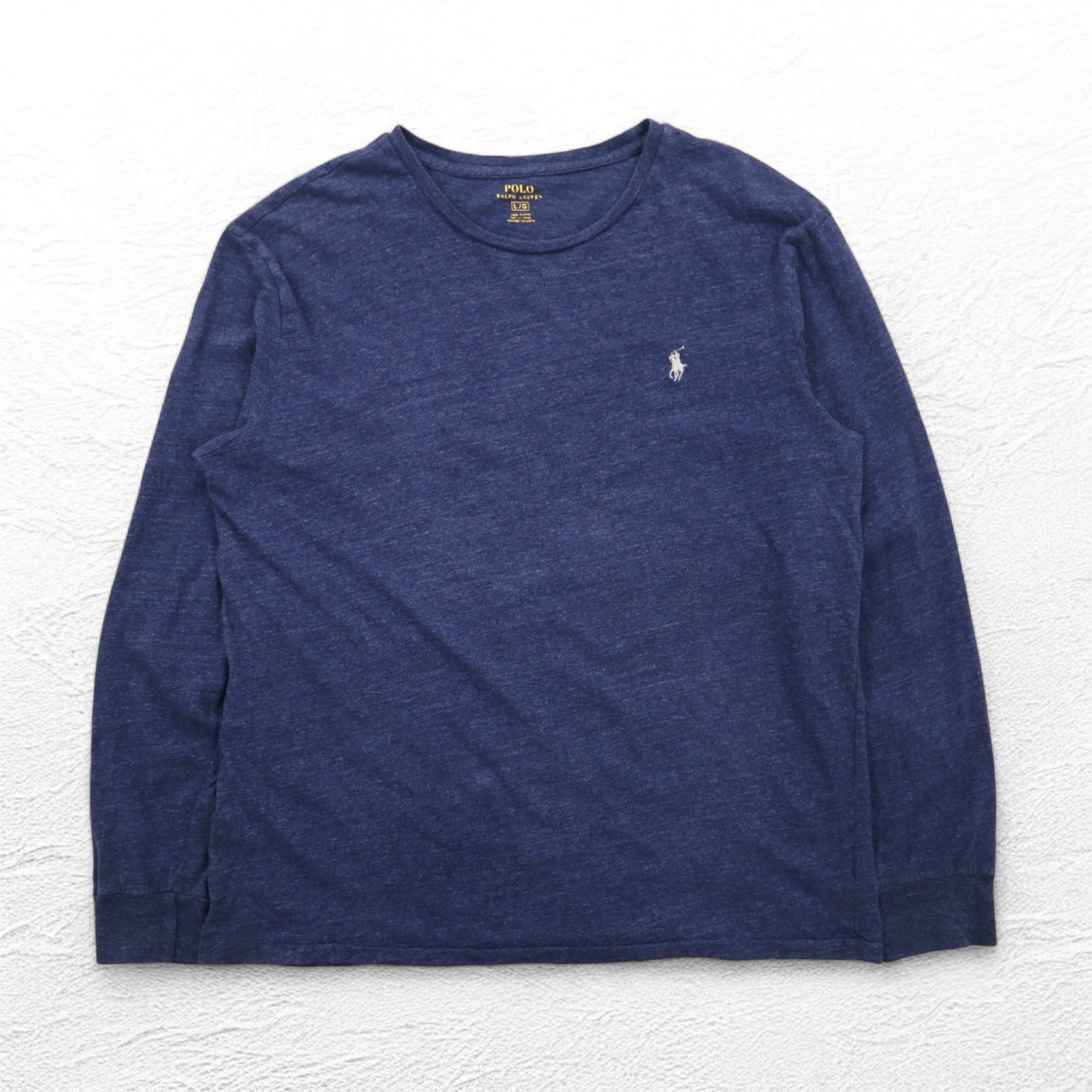 POLO RALPH LAUREN Long Sleeve T-shirt Long TL Navy Cotton Small Pony Embroidery