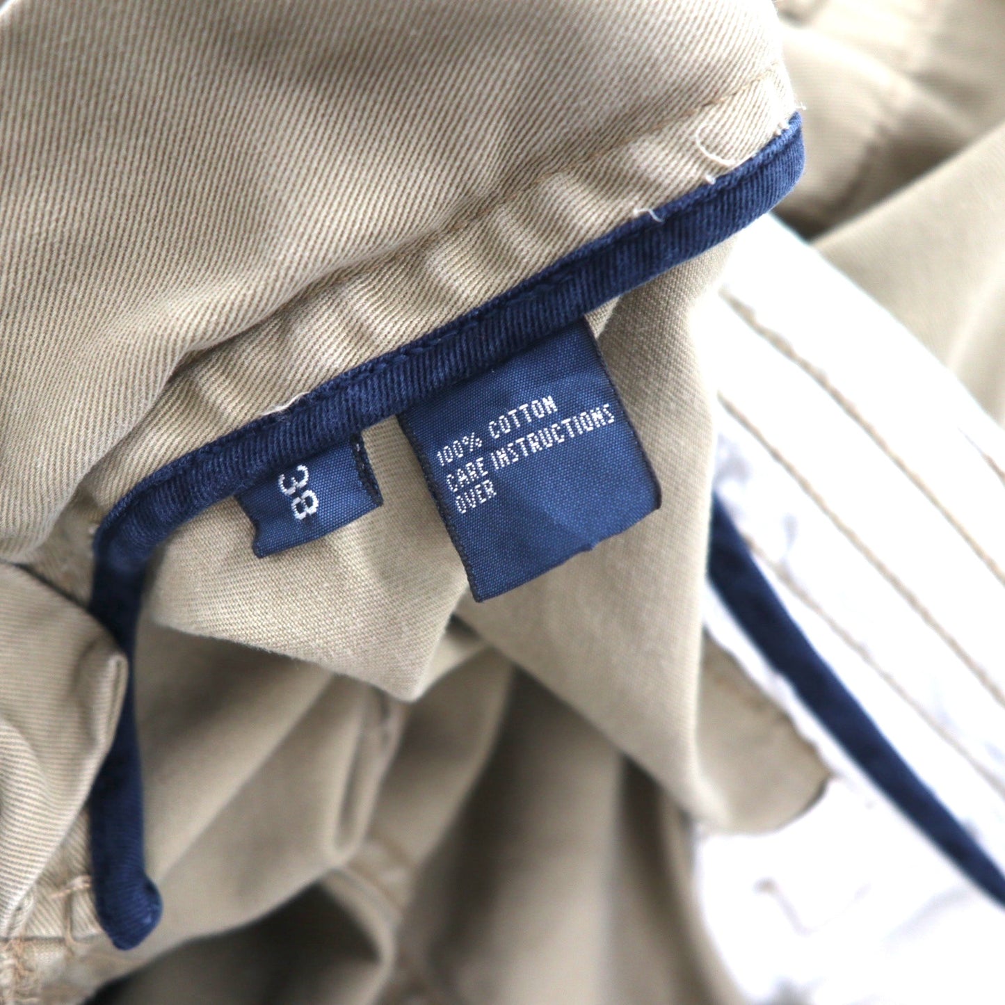 Polo by Ralph Lauren 90年代 ポロチノ バギー ショート カーゴパンツ ハーフパンツ XL ベージュ コットン 膝下丈