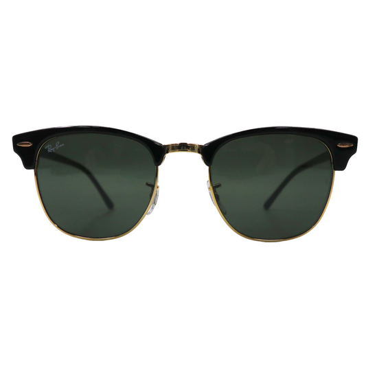 日本然リトテ-古着オンライン-Ray-Ban クラブマスター サングラス ハーフリム ブラック RB3016 CLUBMASTER W0365 51⬜︎21 145 3N イタリア製-