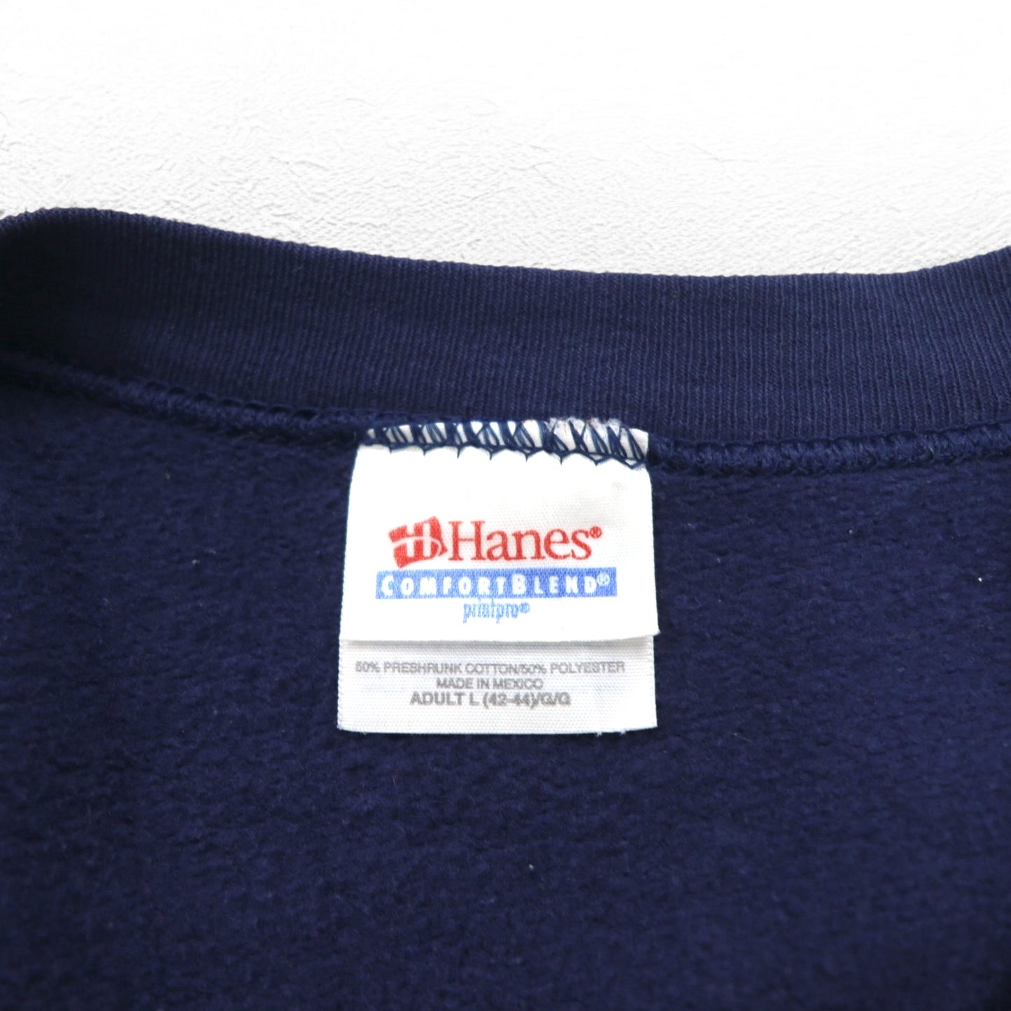 Hanes リメイク スウェット カーディガン L ネイビー コットン DAVIS BLUE DEVILS メキシコ製