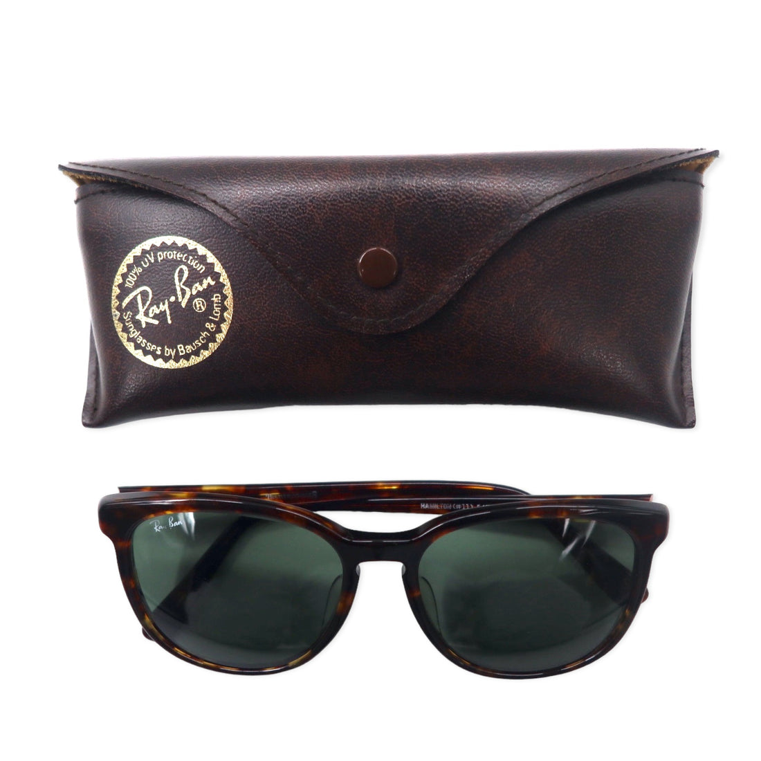 Ray-Ban TRADITIONALS Sunglasses Boston Brown Tokko HAMILTON (#11) 54□18 B&amp;L Made by Bausch &amp; Lomb