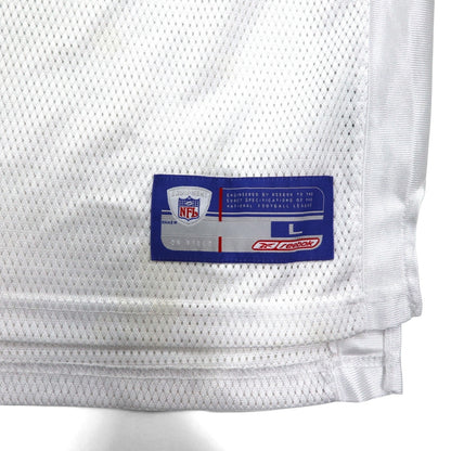 reebok ゲームシャツ L ホワイト ポリエステル メッシュ ナンバリング NFL TEXANS