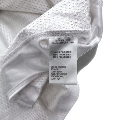 reebok ゲームシャツ L ホワイト ポリエステル メッシュ ナンバリング NFL TEXANS