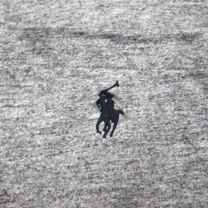 Polo Ralph Lauren Oversized Long Sleeve T-Shirt, Gray, Size 4XL, Chest Pocket, Small Pony Embroidery