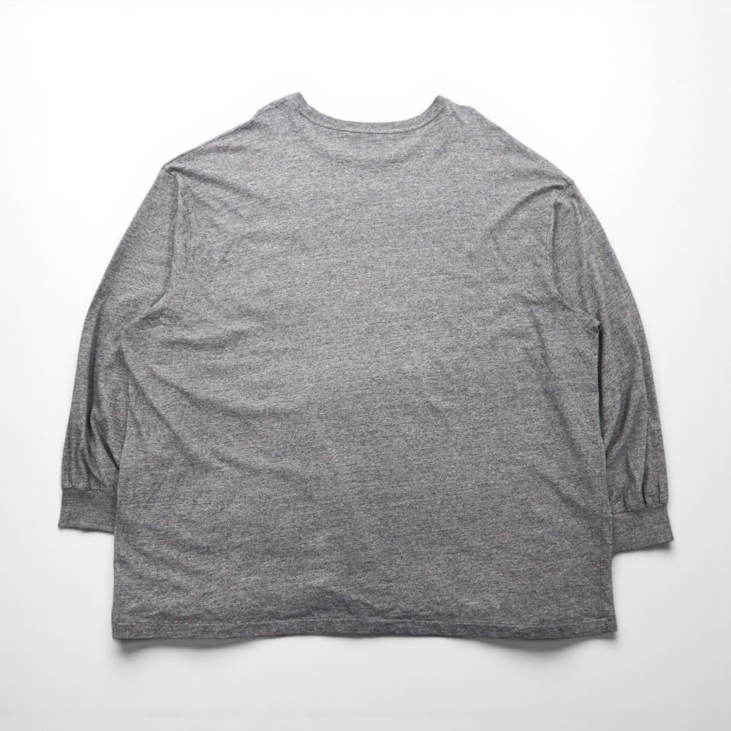 Polo Ralph Lauren Oversized Long Sleeve T-Shirt, Gray, Size 4XL, Chest Pocket, Small Pony Embroidery