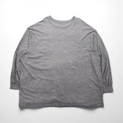 Polo Ralph Lauren Oversized Long Sleeve T-Shirt, Gray, Size 4XL, Chest Pocket, Small Pony Embroidery